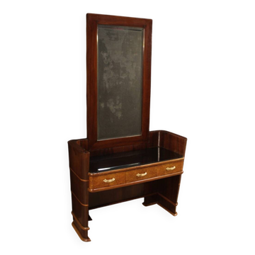Miroir psyché design italien en bois des années 70