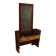 Italian wood design cheval mirror from 70s