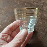 Set of 6 crystal digestive glasses