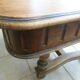 Square wooden table with 3 extensions