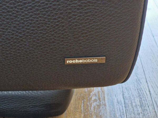 Canapé 2 places en cuir noir ''Pulsation'' Roche Bobois