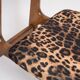 Mid-century leopard velvet chair, beech wood, Rajmund Halas, Poland, 1960s