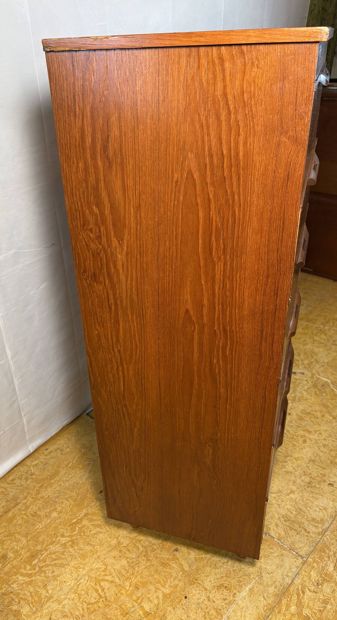 Mid-Century Retro Vintage Teak Chest of Drawers by Sakol 1960s  Six Drawers
