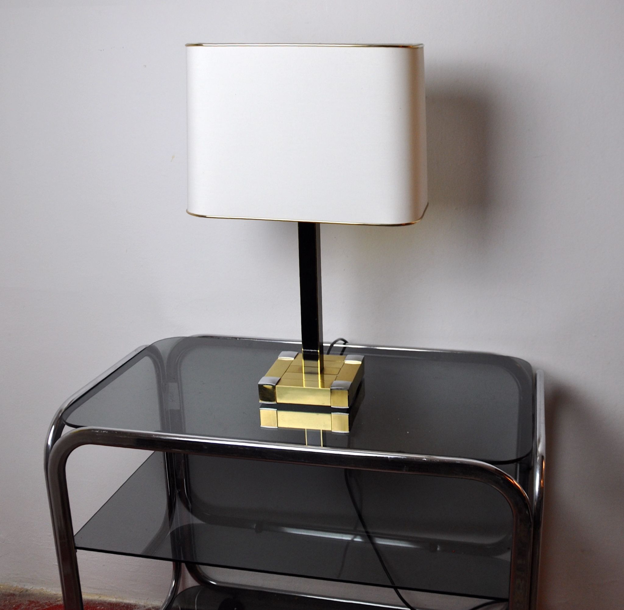 Lampe de table regency par Bd Lumica, Italie, 1970