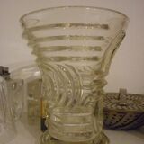 Fresnel style glass vase