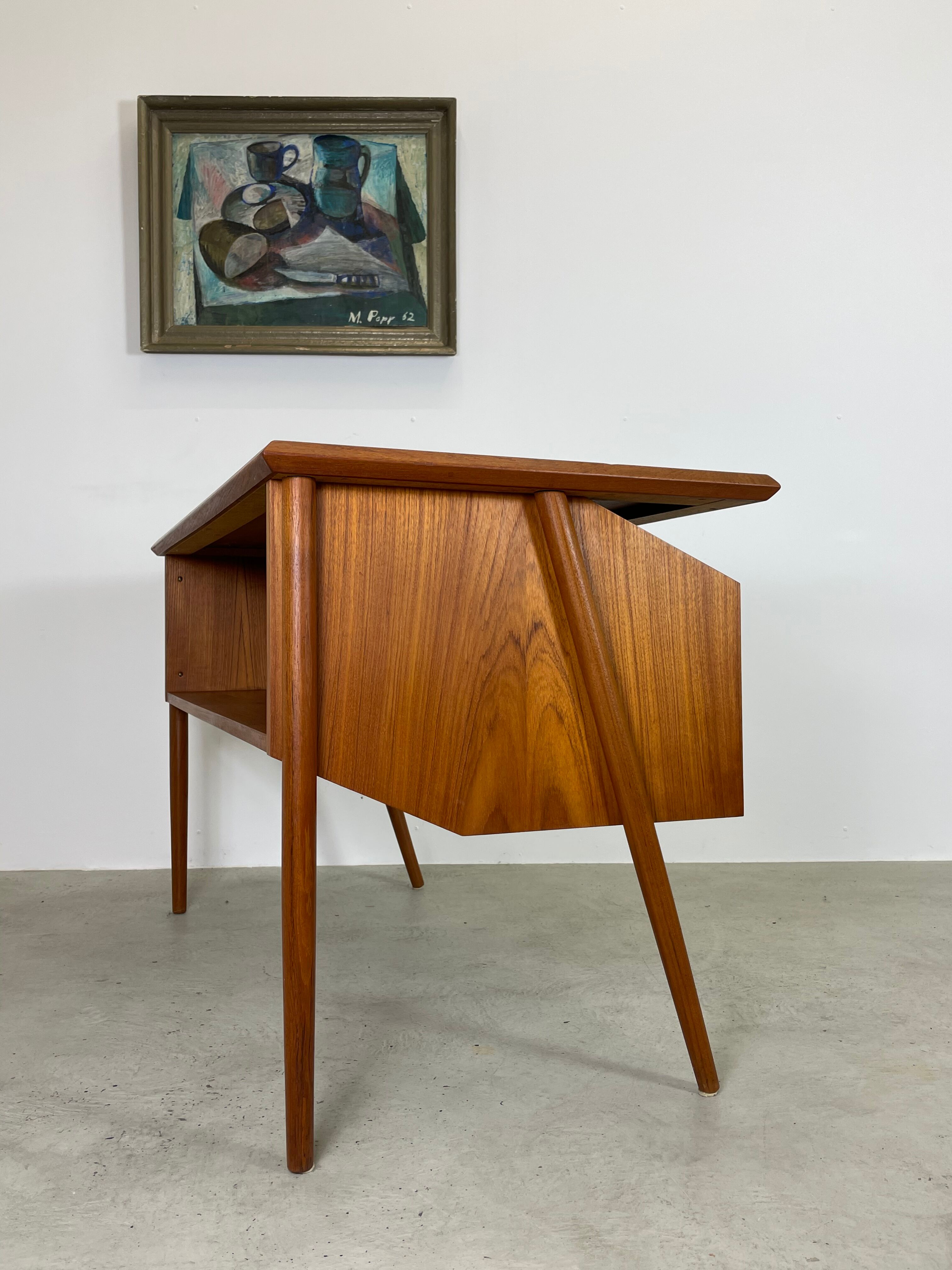MidCentury Teak Desk by Tibergard, Denmark 1960