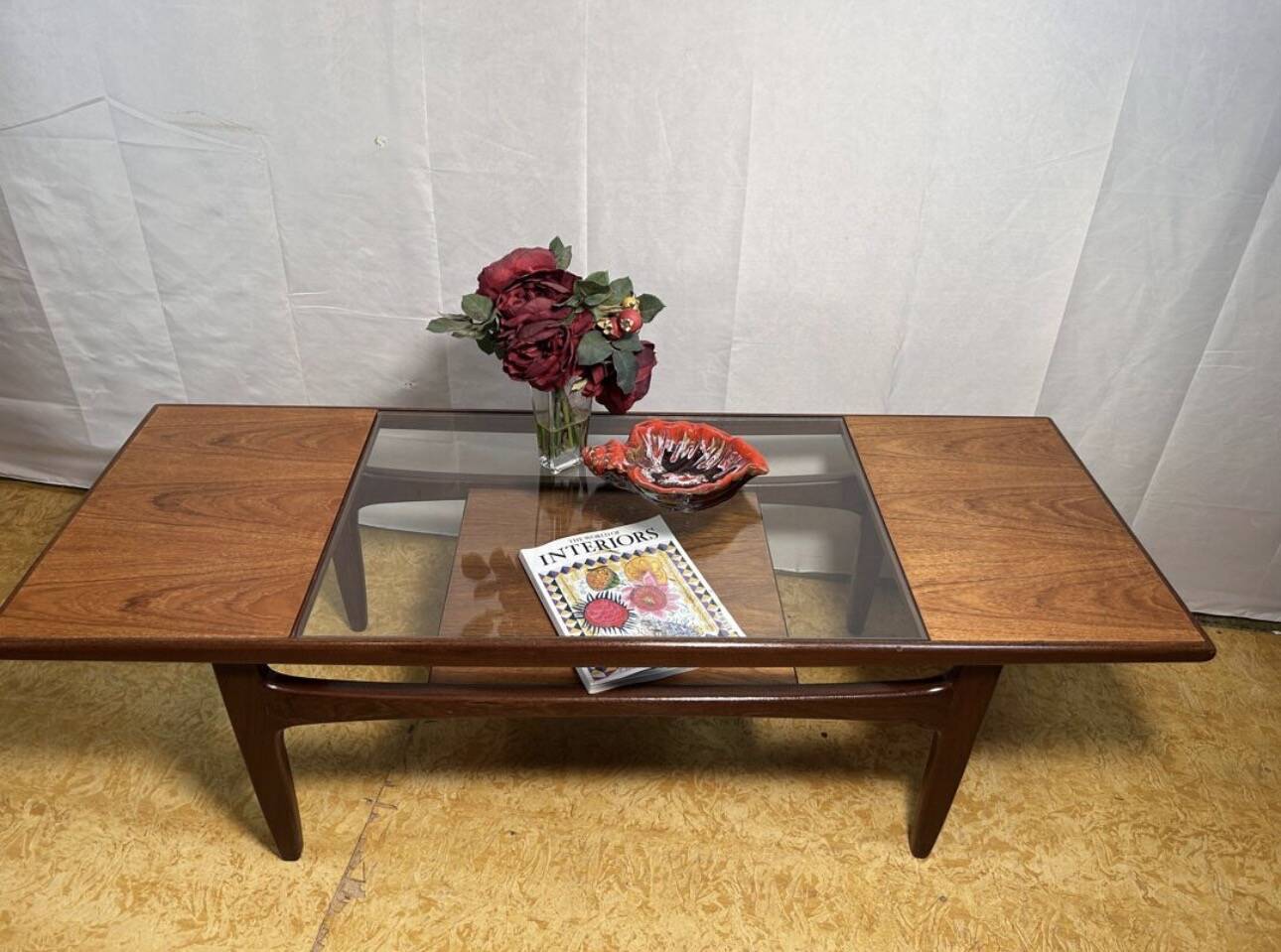 Mid century retro vintage teak coftee table by GPlan "Mad Man" 1960 Mi