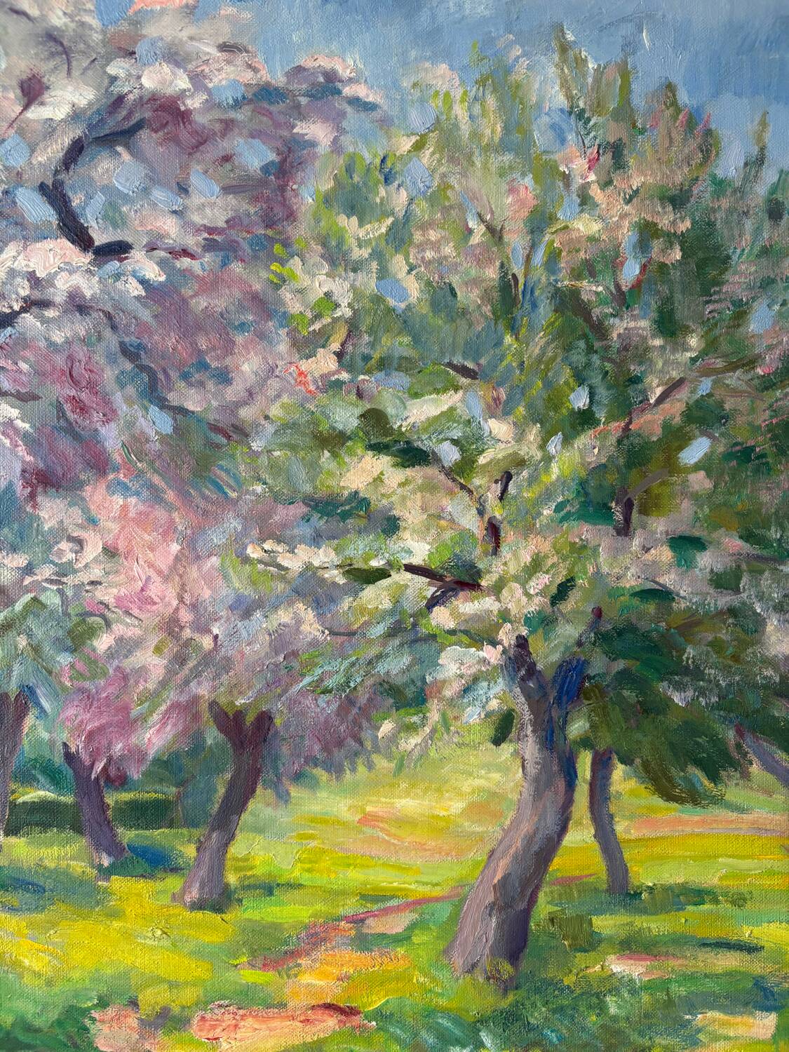 Flowered landscape signed Lacas