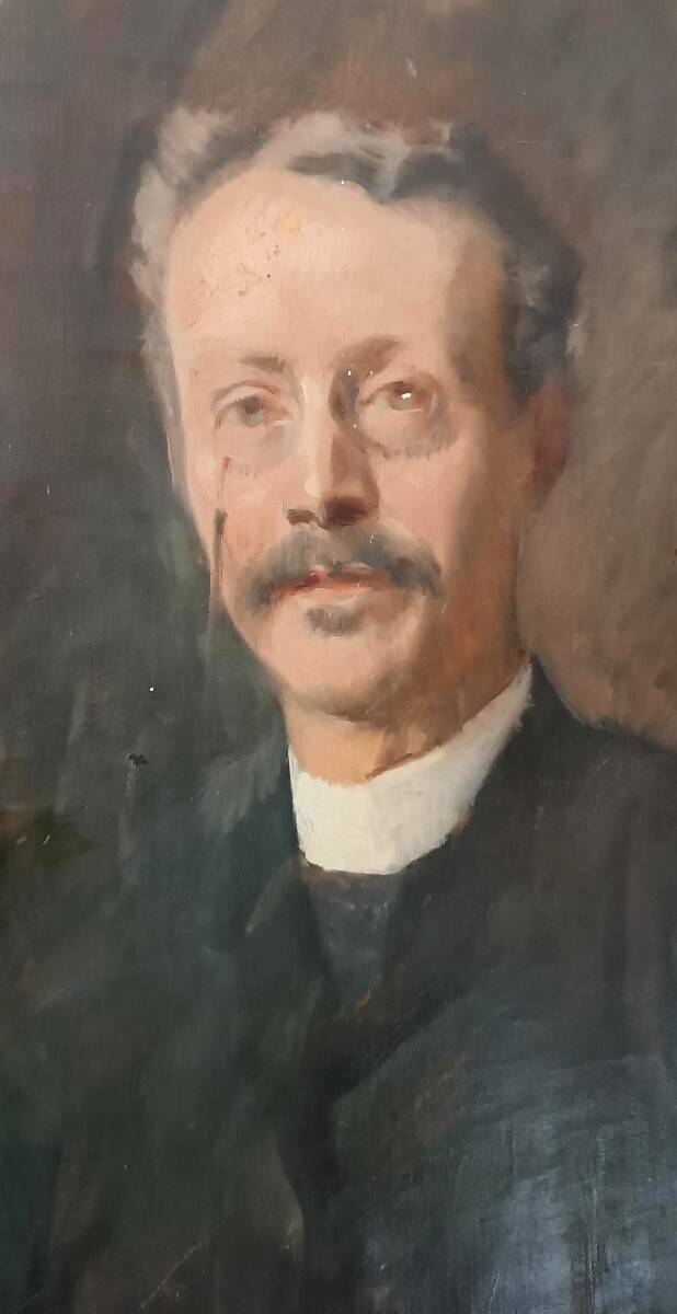 Oil painting on canvas, late 19th century, portrait