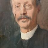 Oil painting on canvas, late 19th century, portrait