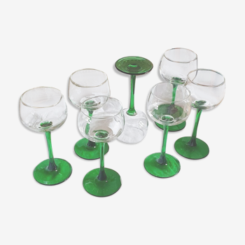 Set of 7 Alsatian glasses