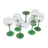 Set of 7 Alsatian glasses