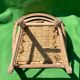 Antique French wicker wabi sabi chair