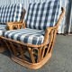 Vintage rattan lounge – sofa and two armchairs – 1960s/70s