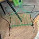 Vintage 50s metal and green wire magazine rack