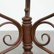 Elegant antique Thonet design side table from the early 20th century with a natural stone top