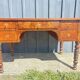 Louis Philippe desk in walnut, with a leather top.