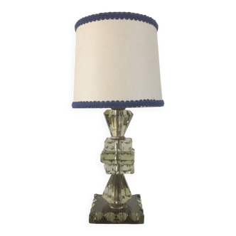 beveled glass table lamp - art deco; vintage