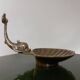 Brass shell wall soap dish, mid-20th century
