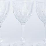 Lot 5 verres à digestif en cristal