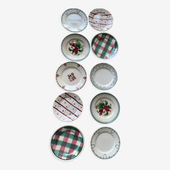 Mismatched plates Terre de Fer