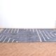 Handmade pure wool rug, size 140 x 260 cm.