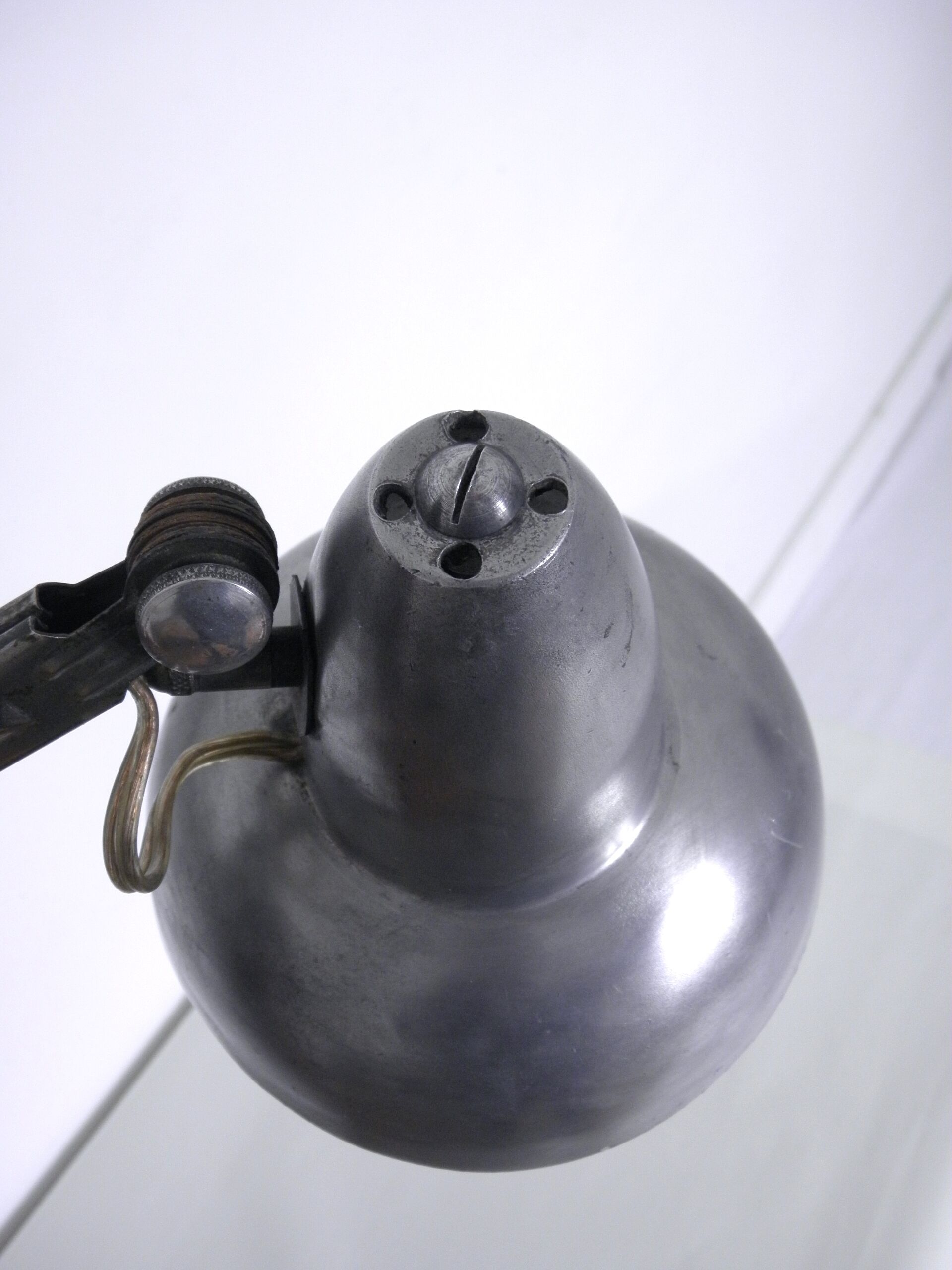 Aluminium and Bakelite workshop lamp 1950