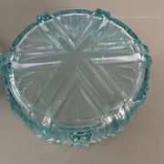 Blue glass bonbonnière, glass box
