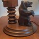 Lampe ours en bois