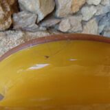 Yellow glazed earth vase