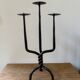 Antique wrought iron candlestick