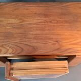 Solid elm bedside table 1960/1970