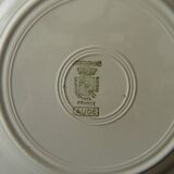 Set of 6 digoin sarreguemines earthenware dinner plates. aude model.