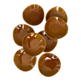 8 free-form cap plates, Niderviller
