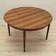 Round rosewood table, Danish design, 1970s, production: Skovby Møbelfabrik