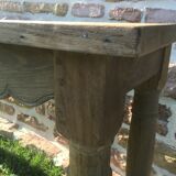 Rustic oak and pine console