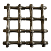 Bamboo silver metal mat 1970