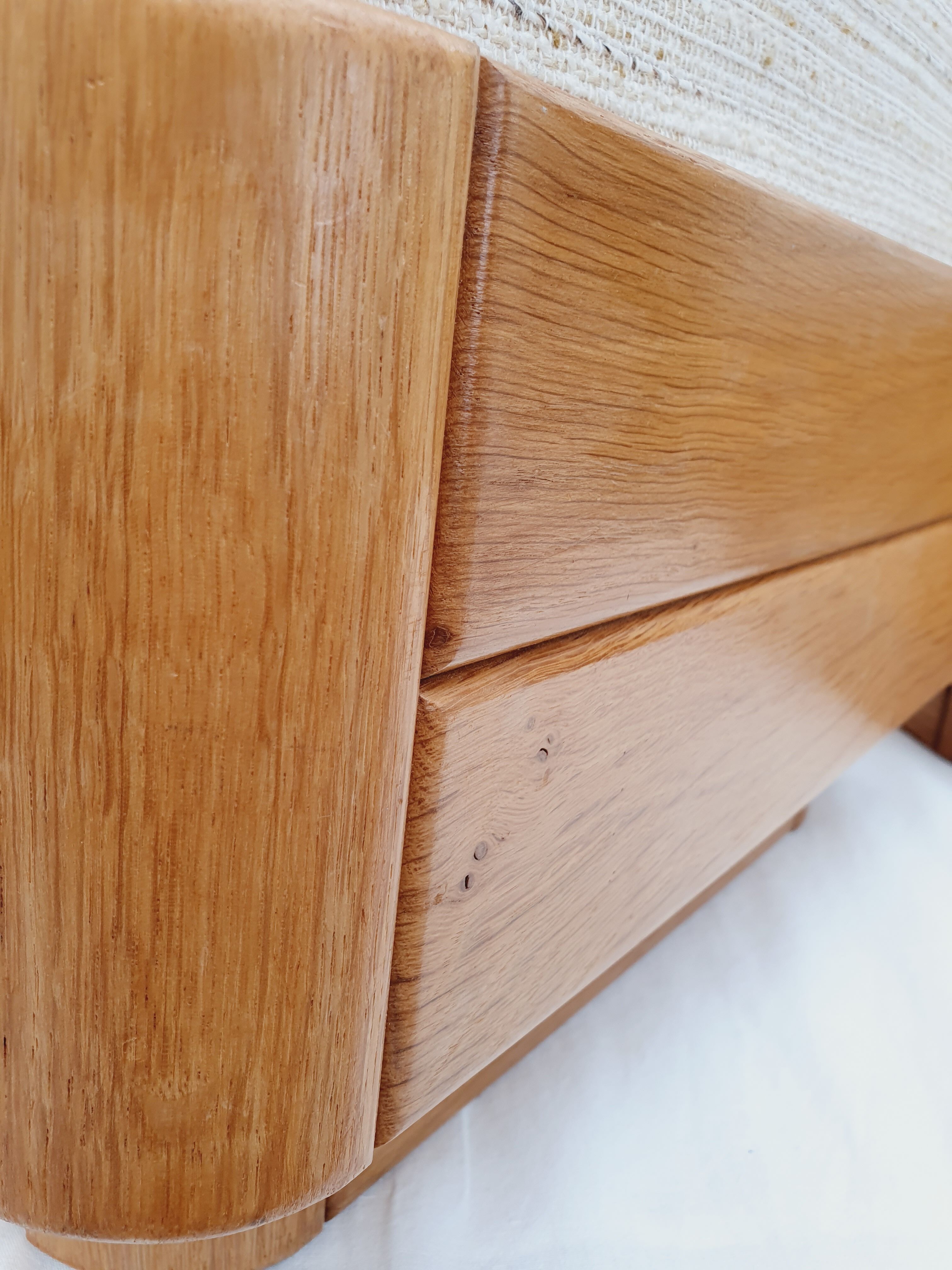 Pouf en bois d'orme
