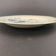 Blue and white porcelain plate of the blue family, 19th century