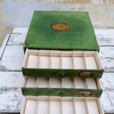 Old haberdashery furniture with drawers