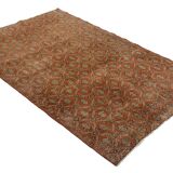 Turkish Anatolian Handmade Vintage Rug 255 cm x 164 cm