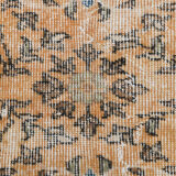 8x12 handmade orange foloral turkish rug 383x257cm