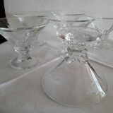 Lot de 6 coupes à glace  vintage