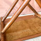 Tabouret de en Cuir et Bois Style Curule