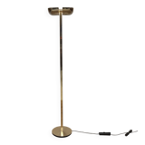 1980s golden metal floor lamp