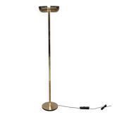 Lampadaire années 80 en métal doré