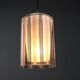Vintage glass and metal pendant, Italy, 1970s