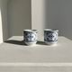 Set of 2 Scandinavian liqueur glasses or cups