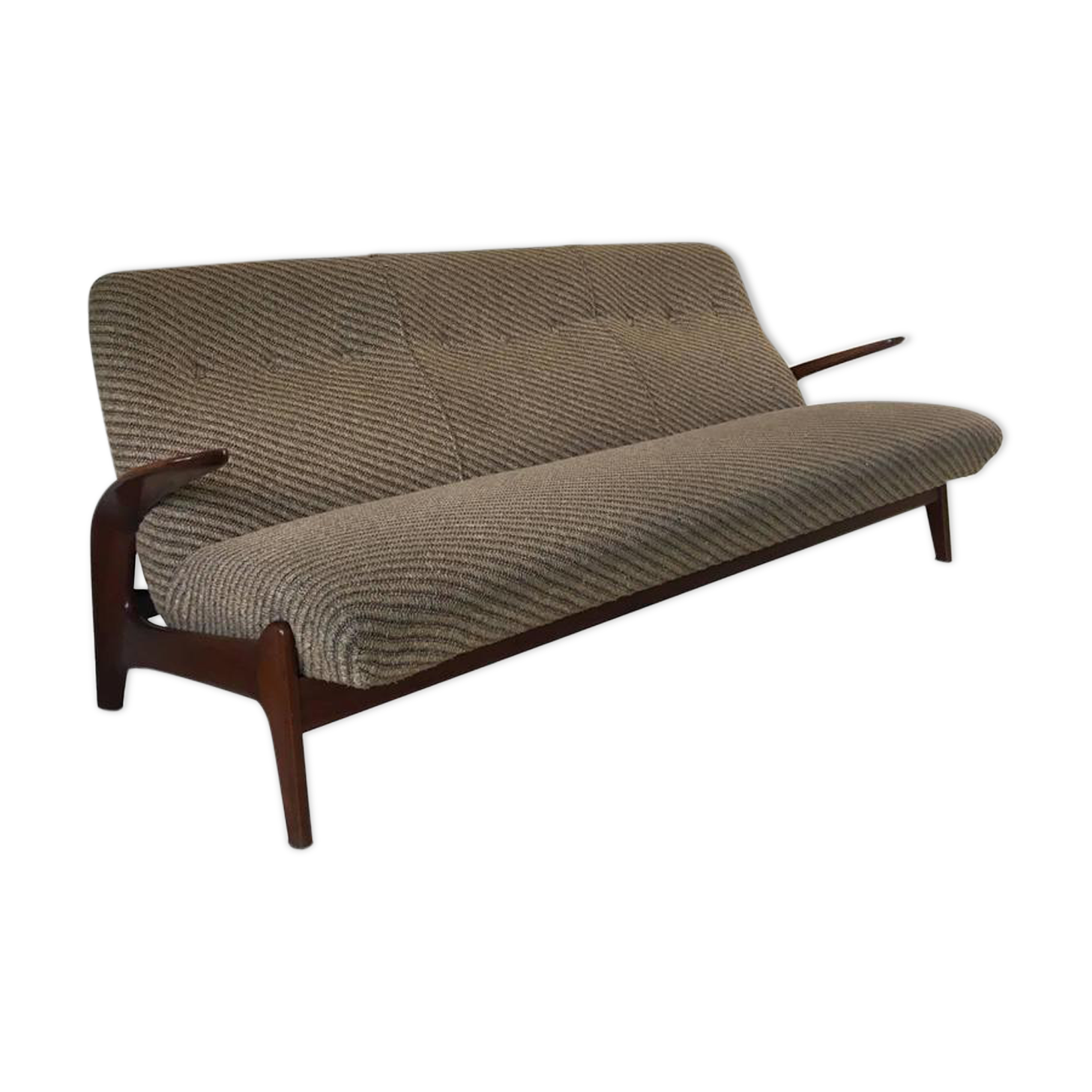 Sofa carved in three places of Gimson and Slater Norway 1960s