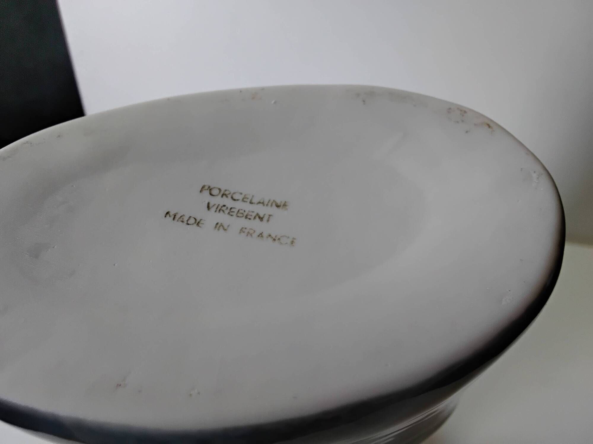 Vase Virebent in porcelain by Claire Debril, 1970s.